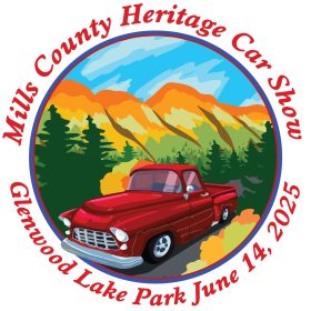 Mills County Heritage Car Show Logo June 14 2025 Mills County Heritage Car Show Logo June 14 2025